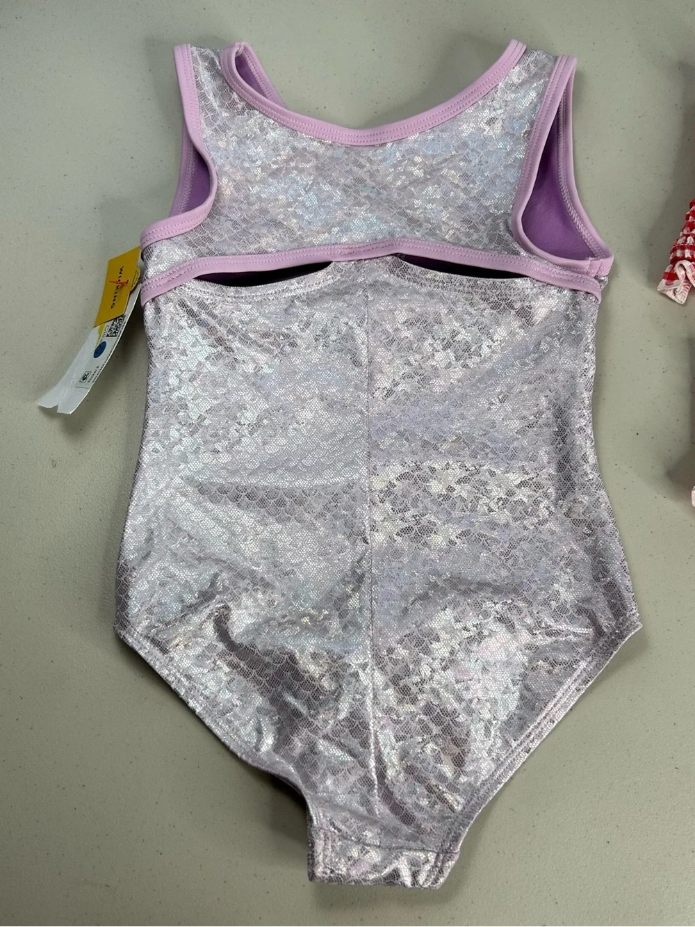 New Cat & Jack Baby Girl 4T Set Of 2 Swimsuits Bathing Suit Tankini Red Purple